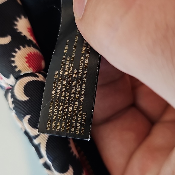 Juicy Couture Black and Pink Floral Tote - Picture 6 of 7